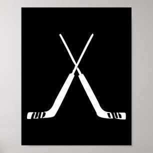 Torwart-Hockeyschläger Hockey-Mannschaftstraining Poster