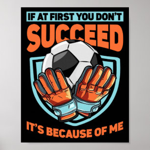 Torwart Kinder Tor Fußball Torwart Verteidiger Poster