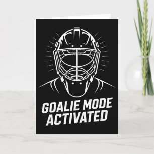 Torwart-Modus aktiviert Eishockey-Torwartmaske Karte