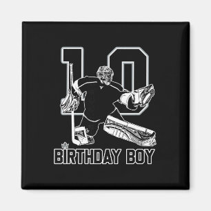 Torwart Nummer 10 Eishockey Frohen 10. Geburtstag Magnet