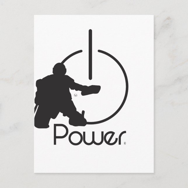 Torwart Postkarte (Vorderseite)