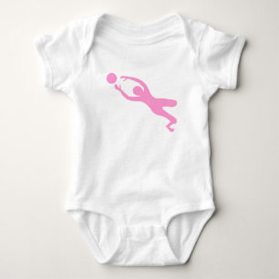 Torwart - Rosa Baby Strampler