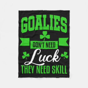 Torwart St Patricks Day Hockey Fußball Lacrosse Ge Fleecedecke
