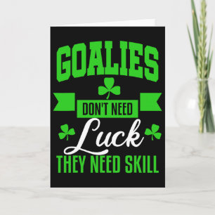 Torwart St Patricks Day Hockey Fußball Lacrosse Ge Karte