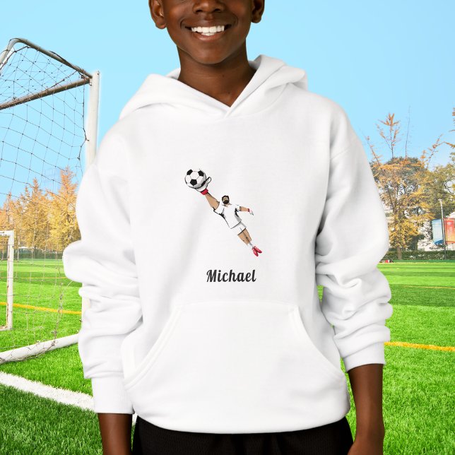 Torwart-Torwart-Halter für Fußballspieler Kinderna Hoodie (Von Creator hochgeladen)