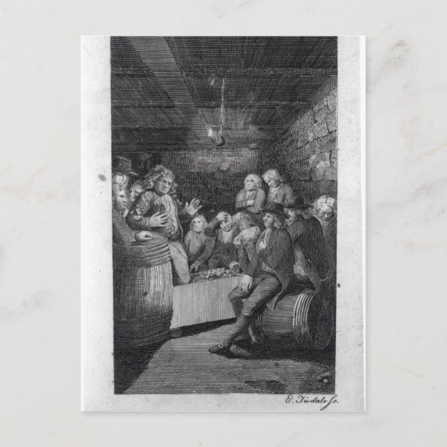 Tory Pandemonium von John Trumbull Postkarte (Vorderseite)