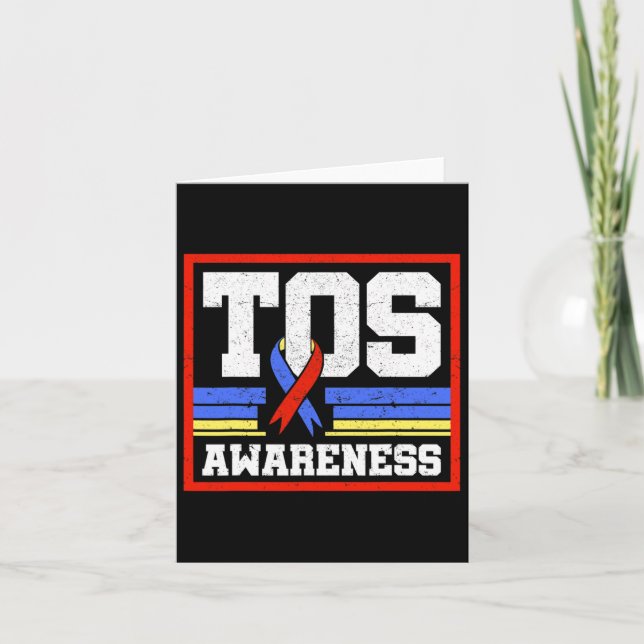 Tos Awareness Ribbon-Syndrom Karte (Vorderseite)