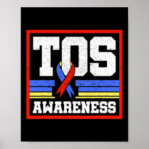 Tos Awareness Ribbon-Syndrom Poster