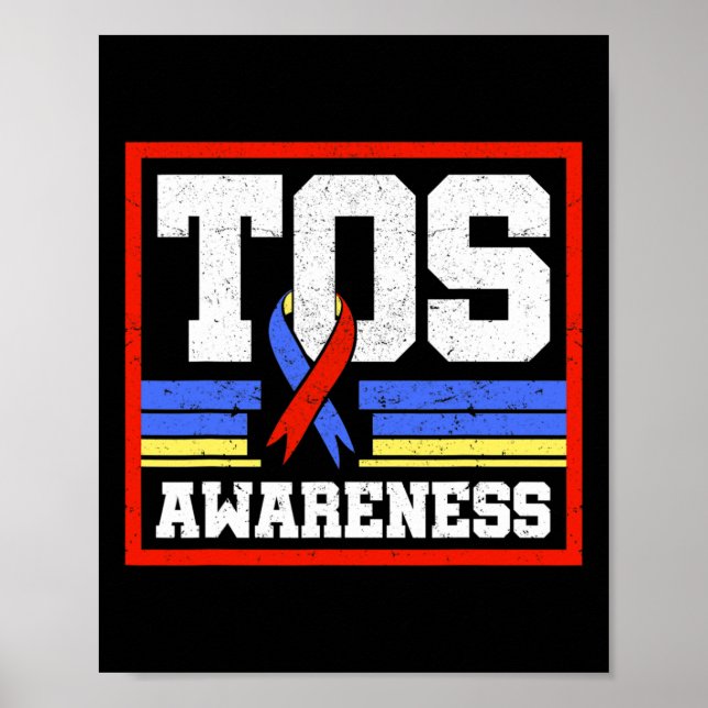 Tos Awareness Ribbon-Syndrom Poster (Vorne)