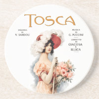 Tosca-Oper Vintage - Puccini-Oper Poster Design