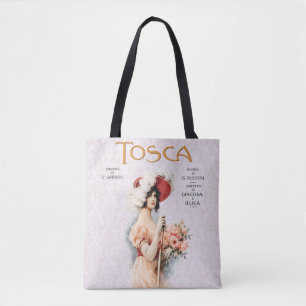 Tosca-Oper Vintage - Puccini-Operposter-Design
