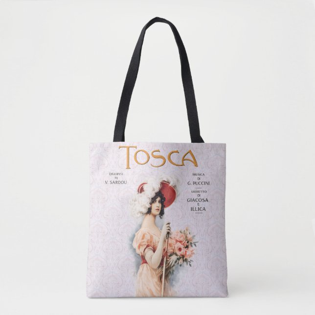 Tosca-Oper Vintage - Puccini-Operposter-Design (Vorderseite)