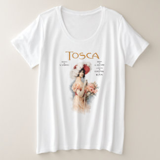 Tosca Opera Vintage - Puccini Opera Poster Design Große Größe T-Shirt