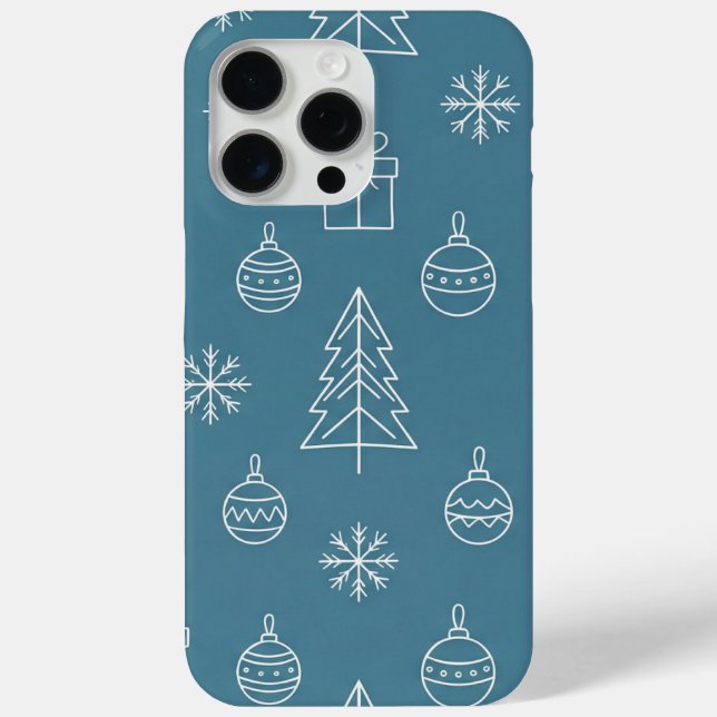 Tosca-Weihnachtstextur mit festlichen Elementen Case-Mate iPhone Hülle (Rückseite)