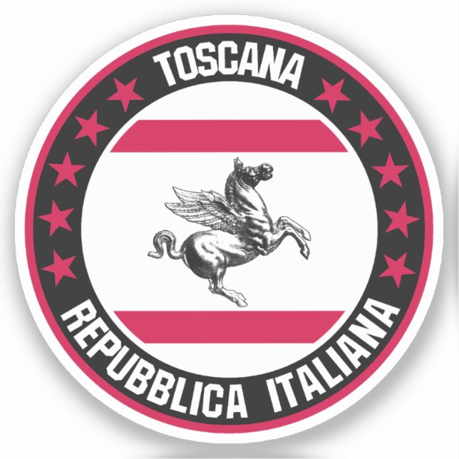 Toscana Aufkleber (Vorderseite)