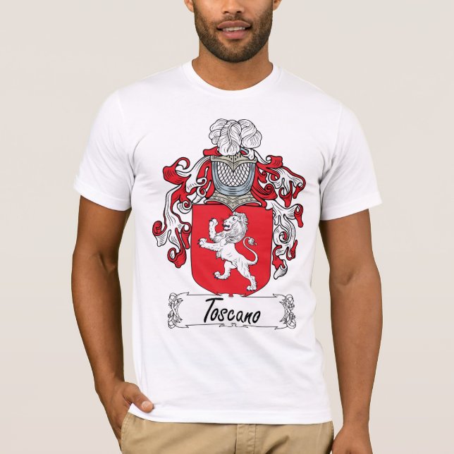 Toscano Familienwappen T-Shirt (Vorderseite)
