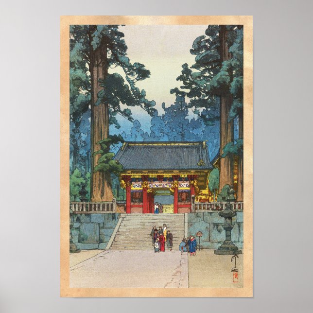 Toshogu Shrine Hiroshi Yoshida japanese fine art Poster (Vorne)