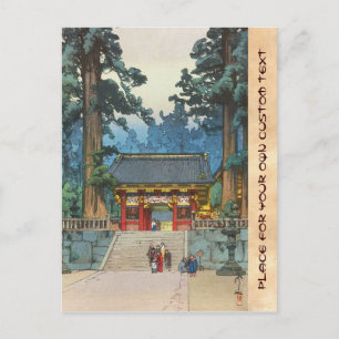Toshogu Shrine Hiroshi Yoshida japanese fine art Postkarte