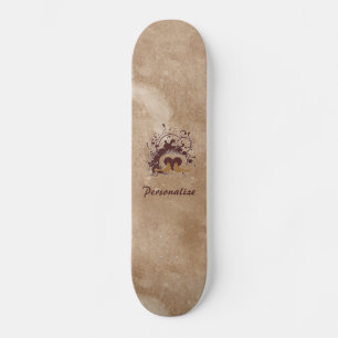 Toskana Brown liebt Vögel mit Namen Skateboard
