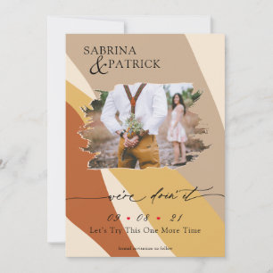 Toskana Gelber Rost Beige Modernes Abstraktes Foto Save The Date