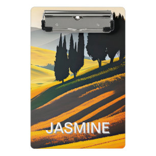 Toskana Hillside Landschaft Mini Klemmbrett