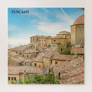 Toskana Hillside Village Toskana Italien Puzzle