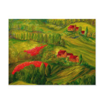 Toskana in der Morgendämmerung