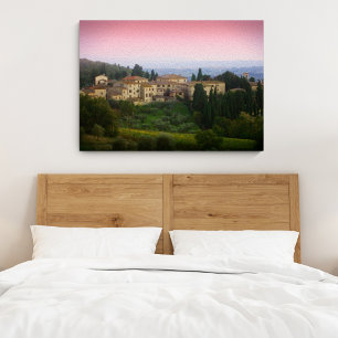 Toskana Italien Aquarelleffekt Stretchleinwand Leinwanddruck