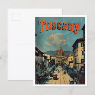 Toskana Italien Classic Art Retro Vintage Postkarte