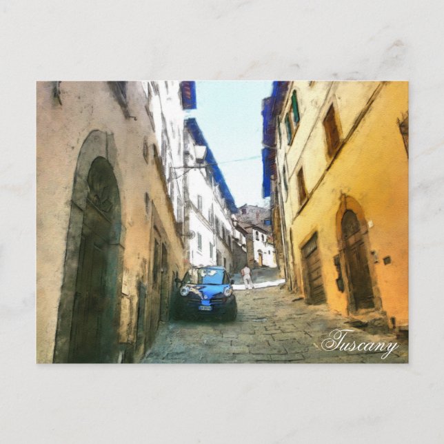 Toskana.Italien. Cortona. Postkarte (Vorderseite)