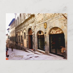 Toskana. Italien. Cortona. Postkarte