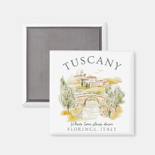 Toskana Italien - Florenz Reisen - Geschenk Magnet