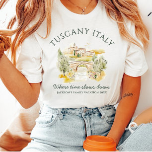 Toskana Italien Individuelle Familienferien T-Shirt