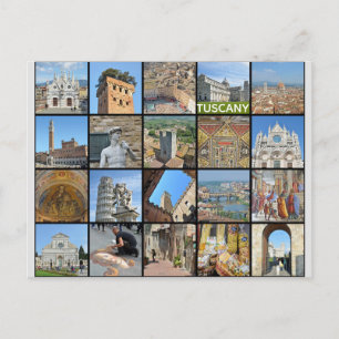 Toskana Italien Italien Reisen FotoCollage Postkarte