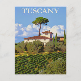 Toskana Italien Italienische Villa Retro Vintage Postkarte