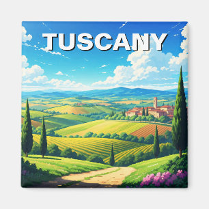 Toskana Italien Landschaft Magnet