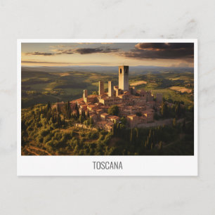 Toskana, Italien, Postkarte