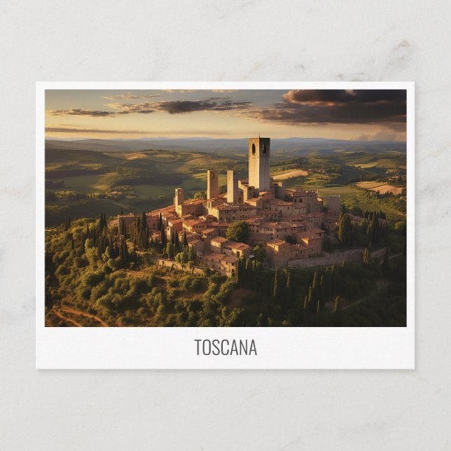 Toskana, Italien, Postkarte (Vorderseite)