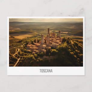 Toskana, Italien, Postkarte