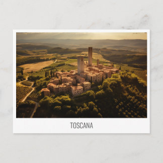 Toskana, Italien, Postkarte