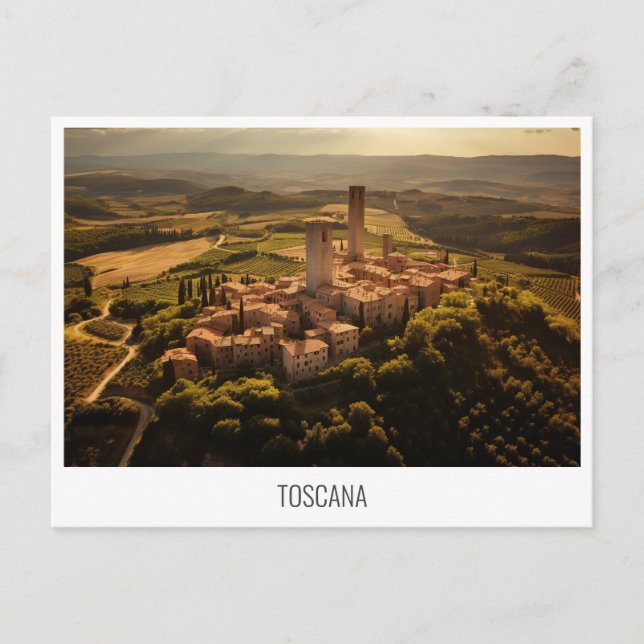 Toskana, Italien, Postkarte (Vorderseite)