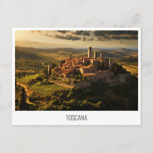 Toskana, Italien, Postkarte