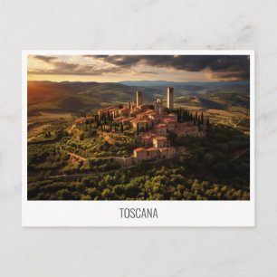 Toskana, Italien, Postkarte