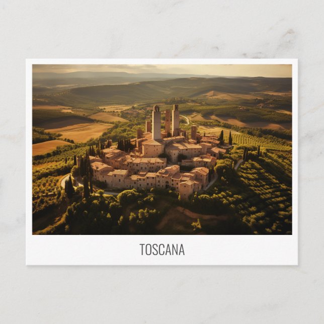 Toskana, Italien, Postkarte (Vorderseite)