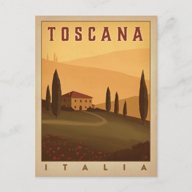 Toskana, Italien Postkarte (Vorderseite)