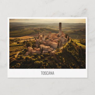 Toskana, Italien, Postkarte