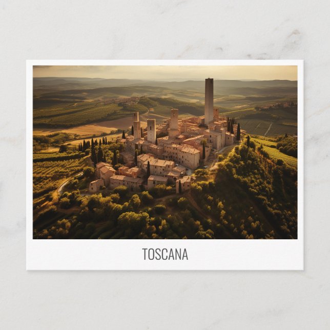 Toskana, Italien, Postkarte (Vorderseite)