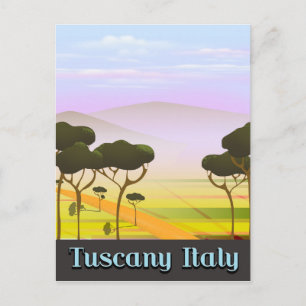 Toskana Italien Reise Landschaft. Postkarte