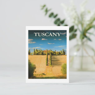 Toskana, Italien Reiseplakat Postkarte