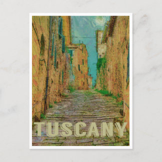 Toskana, Italien Vintage-Reisepostkarte Postkarte